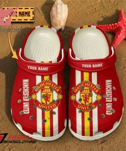 Manchester United Custom Name Crocs Clogs