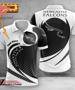 Newcastle Falcons Custom Name 3d Hoodie