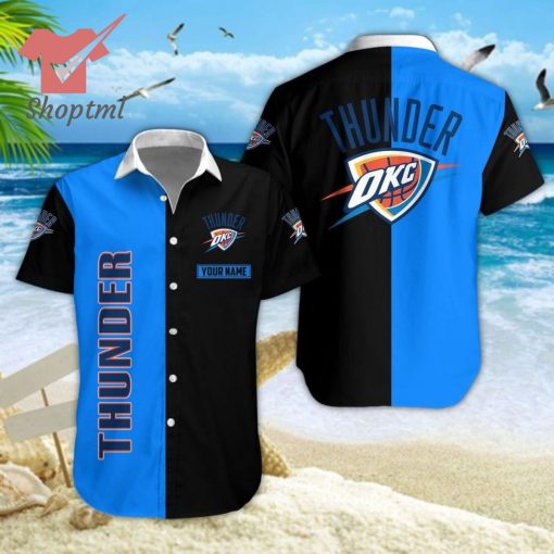 Oklahoma City Thunder Custom Name 2023 Hawaiian Shirt