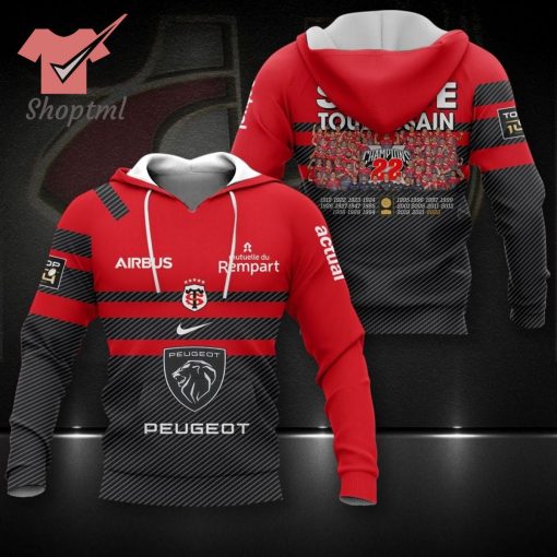 Stade Toulousain Champions 22 3d Hoodie