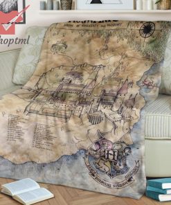 The Hogwart’s Map Harry Potter Fleece Blanket