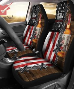 Wild Turkey Flag Car Seat Cover