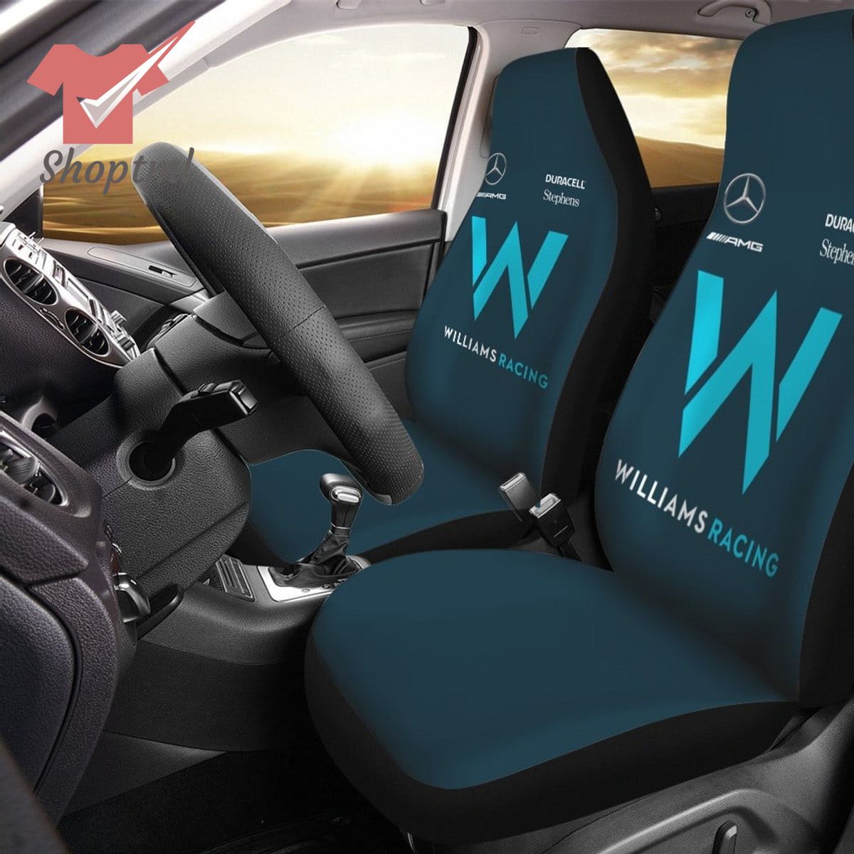 Williams Racing Car Seat Cover