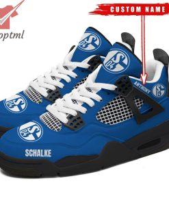 FC Schalke 04 Personalized AJ4 Air Jordan 4 Sneaker