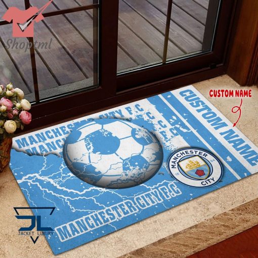 Manchester City F.C Custom Name Doormat