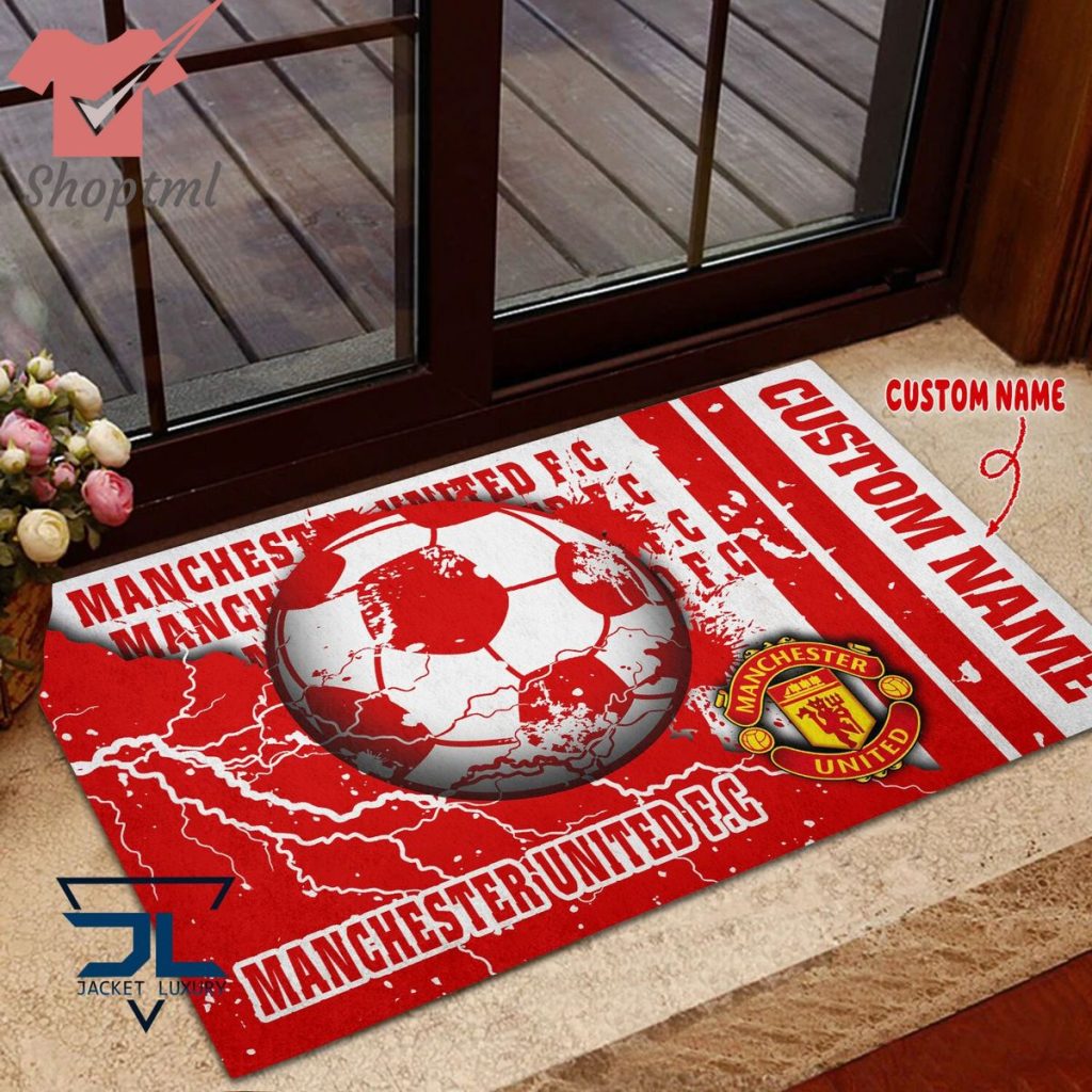 Manchester United Custom Name Doormat