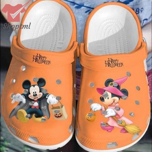 Mickey Mouse And Minnie Happy Halloween Crocs Crocband