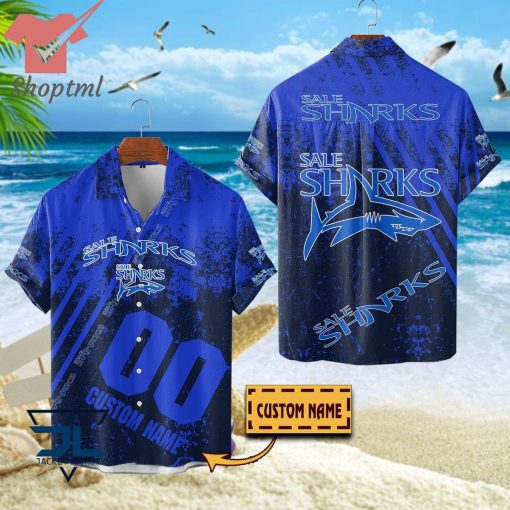 Sale Sharks 2023 custom name hawaiian shirt