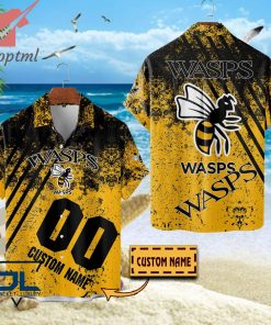 Wasps RFC 2023 custom name hawaiian shirt