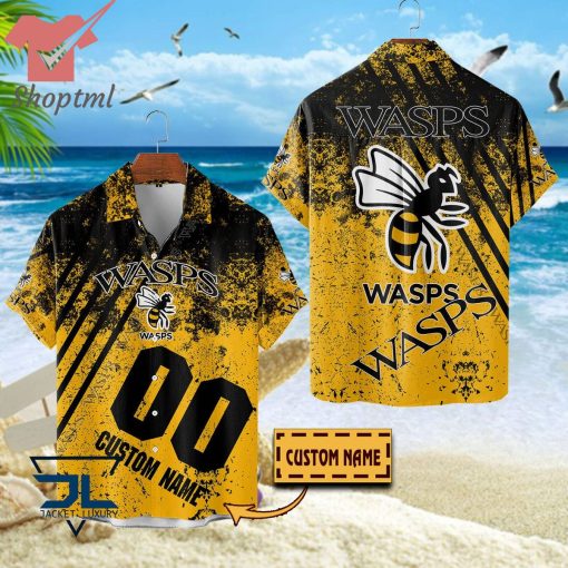 Wasps RFC 2023 custom name hawaiian shirt