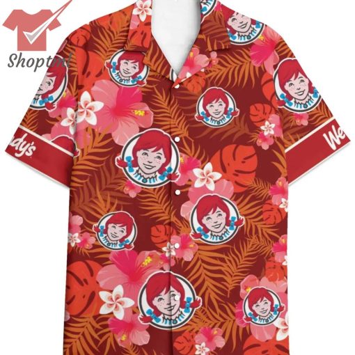 Wendy's tropical hawaiian shirt