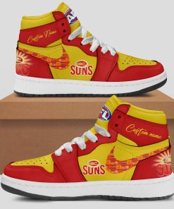 Gold Coast Suns Custom Name Air Jordan 1 Sneaker
