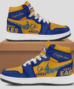 West Coast Eagles Custom Name Air Jordan 1 Sneaker