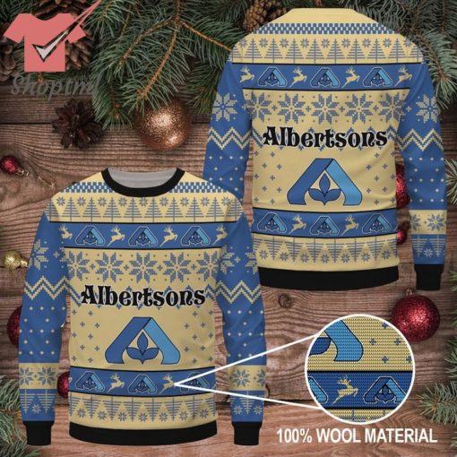 Albertsons logo ugly christmas sweater