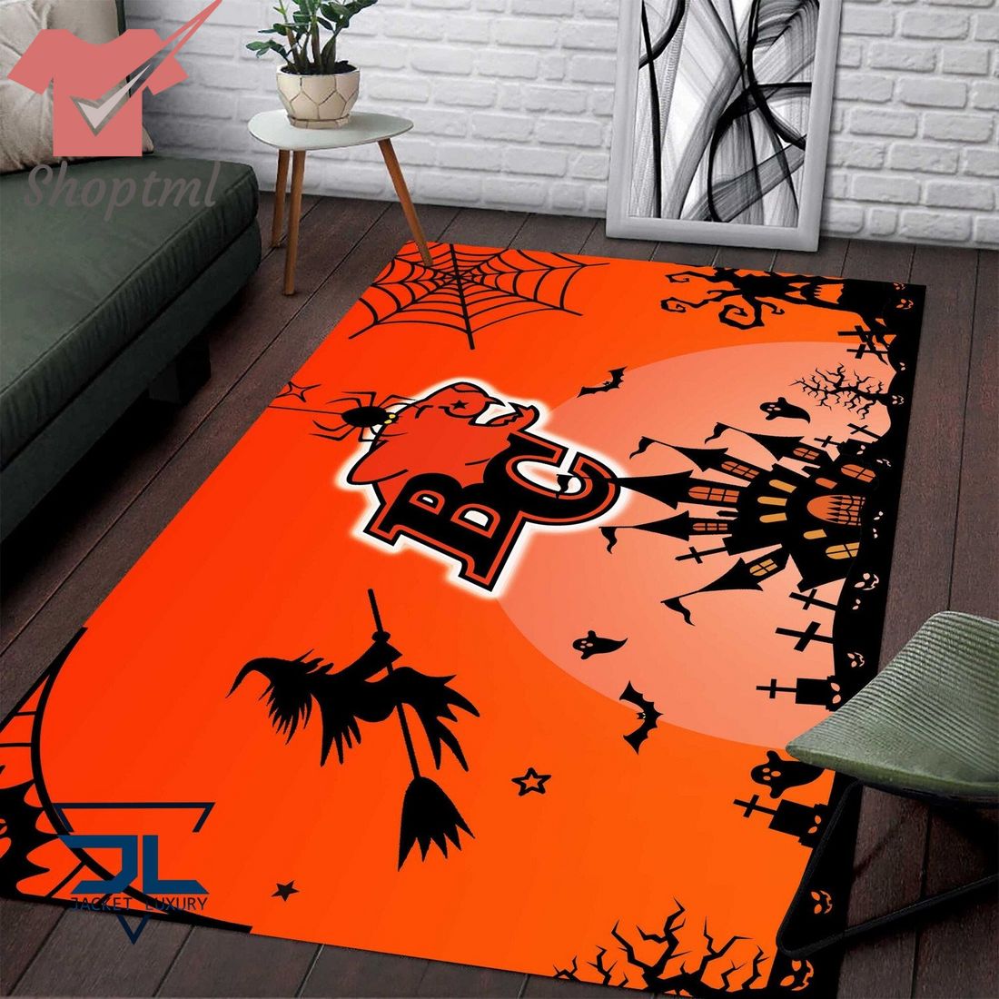 BC Lions Halloween Rug Carpet