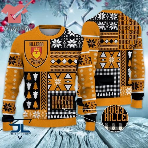 Hillerod Fodbold ugly christmas sweater
