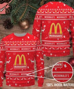 McDonald's logo ugly christmas sweater