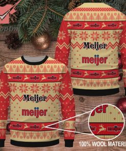 Meijer logo ugly christmas sweater