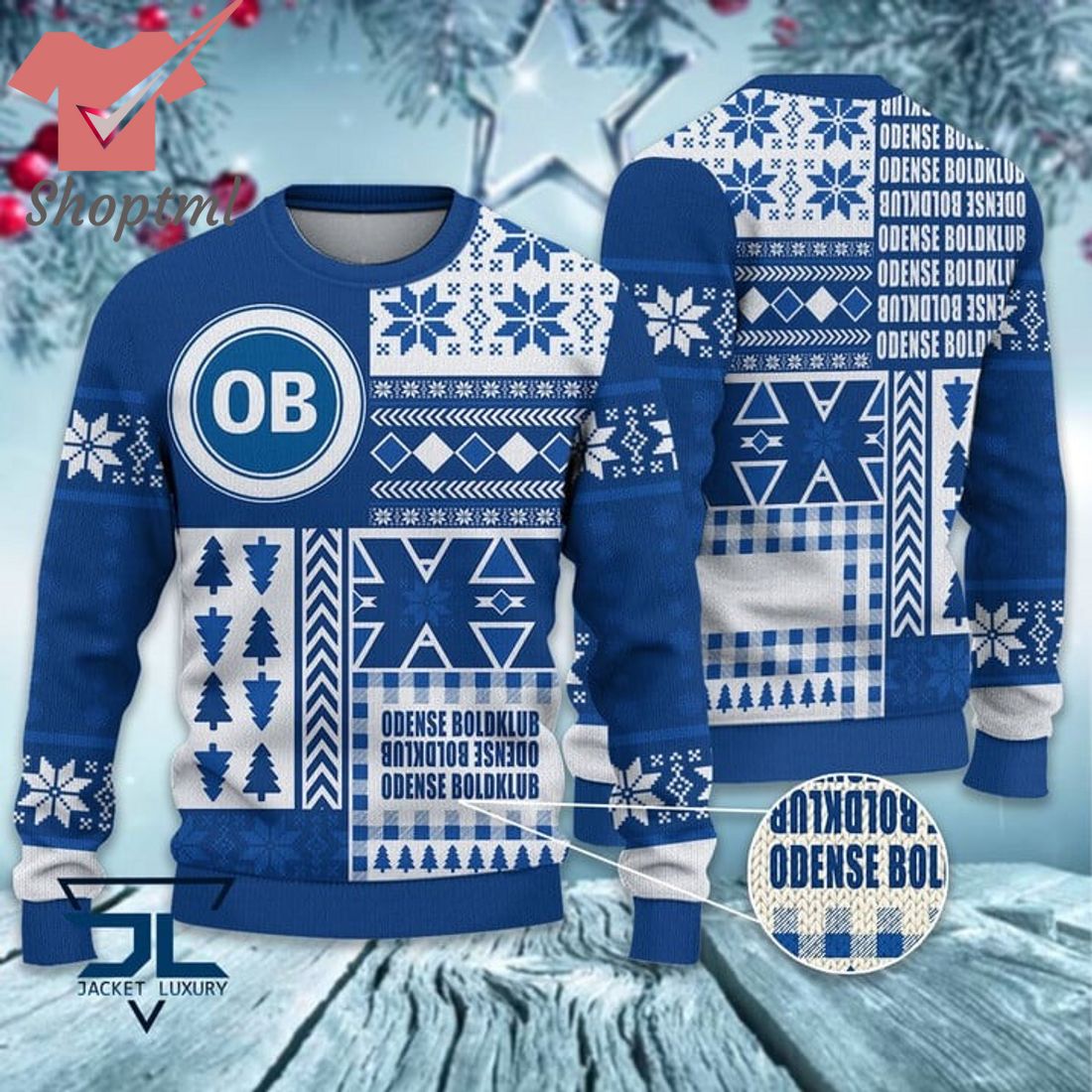 Odense Boldklub ugly christmas sweater
