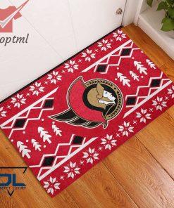 Ottawa Senators Christmas Doormat