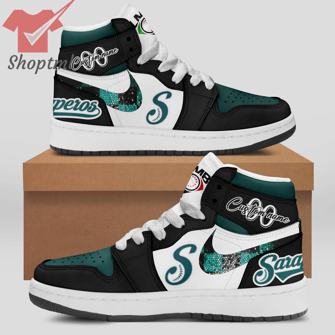 Saraperos de Saltillo Custom Name Air Jordan 1 Sneaker
