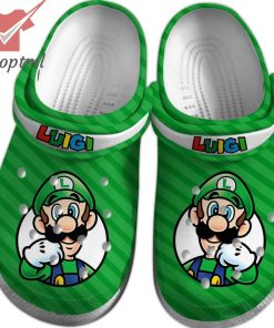 Super Mario Luigi Green Crocs Clog Crocband