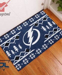 Tampa Bay Lightning Christmas Doormat