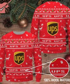 UPS logo ugly christmas sweater