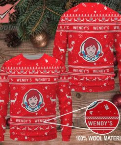 Wendy’s logo ugly christmas sweater