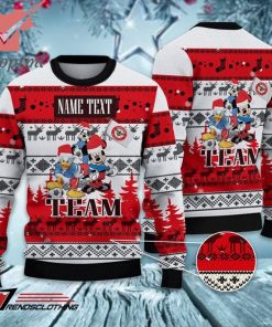 Brentford FC Disney Team Custom Name Ugly Christmas Sweater