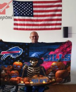 Buffalo Bills Custom Name Halloween Flag