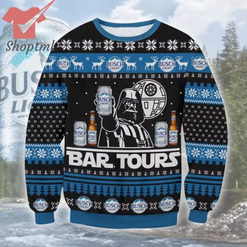 Busch Light Star Wars Bar Tours Ugly Christmas Sweater