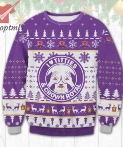 Crown Royal Titties Funny Ugly Christmas Sweater