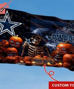 Dallas Cowboys Custom Name Halloween Flag