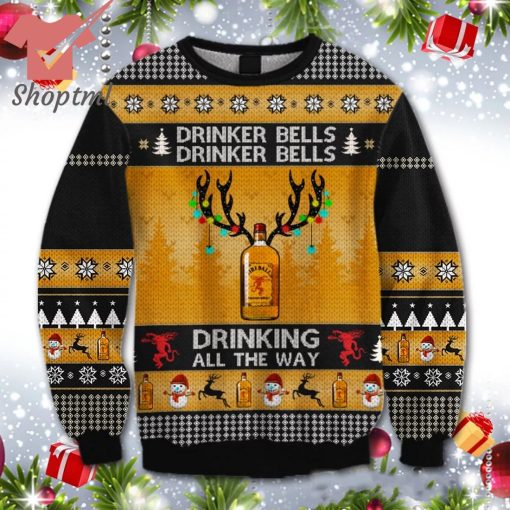 Fireball Drinker Bells Ugly Christmas Sweater