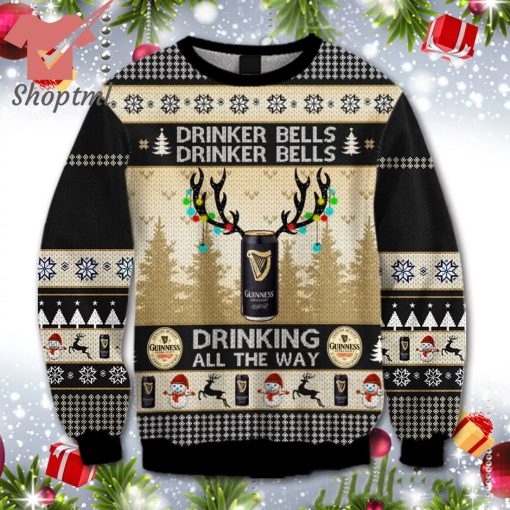Guinness Drinker Bells Ugly Christmas Sweater