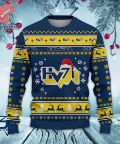 HV71 SHL Hockey Ugly Christmas Sweater