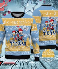 Manchester City FC Disney Team Custom Name Ugly Christmas Sweater