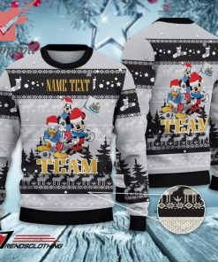 Newcastle United FC Disney Team Custom Name Ugly Christmas Sweater