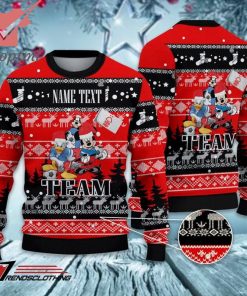 Nottingham Forest FC Disney Team Custom Name Ugly Christmas Sweater
