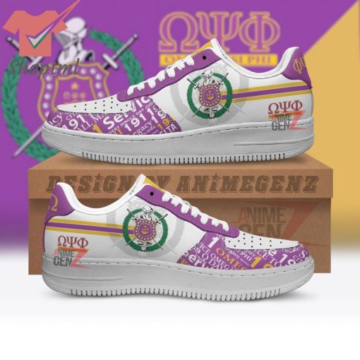 Omega Psi Phi Fraternities Air Force 1 Sneakers