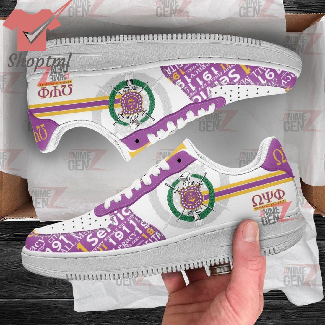 Omega Psi Phi Fraternities Air Force 1 Sneakers