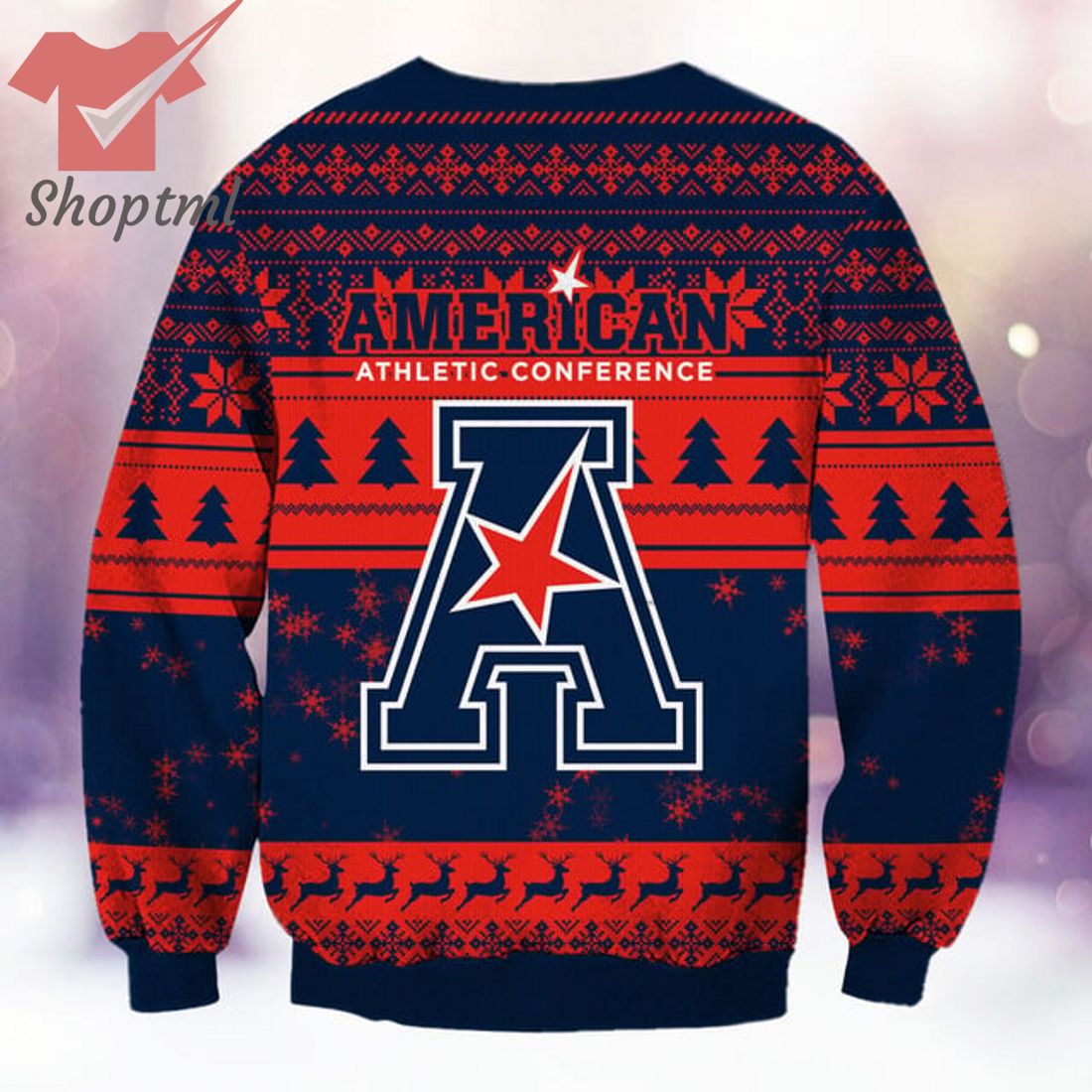 American Athletic Conference NCAA Grinch Ugly Christmas Sweater