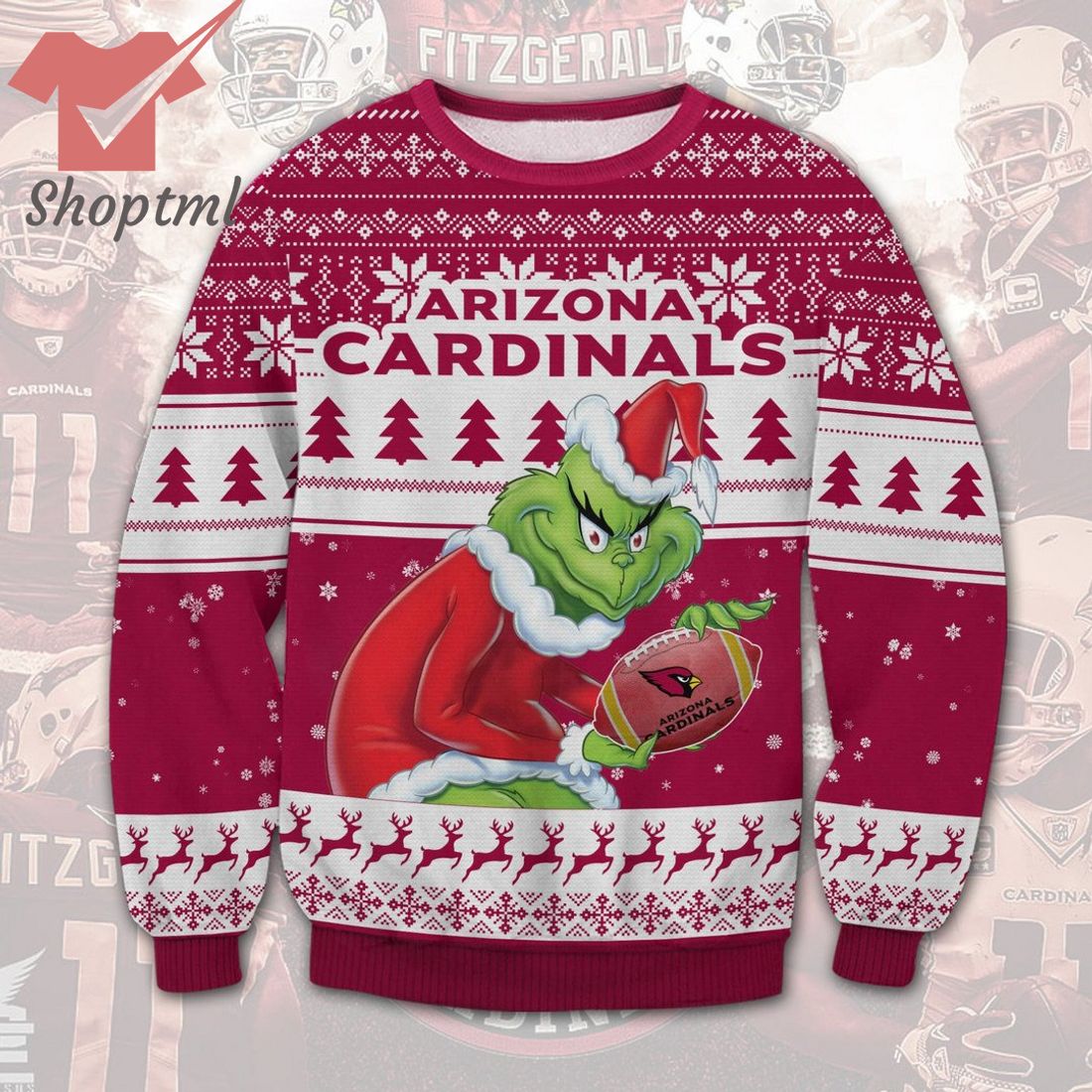Arizona Cardinals NFL Grinch Ugly Christmas Sweater