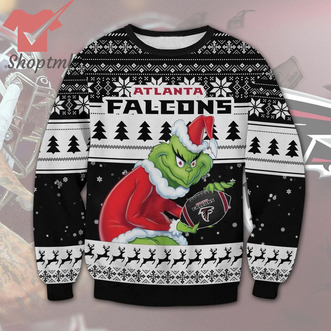 Atlanta Falcons NFL Grinch Ugly Christmas Sweater