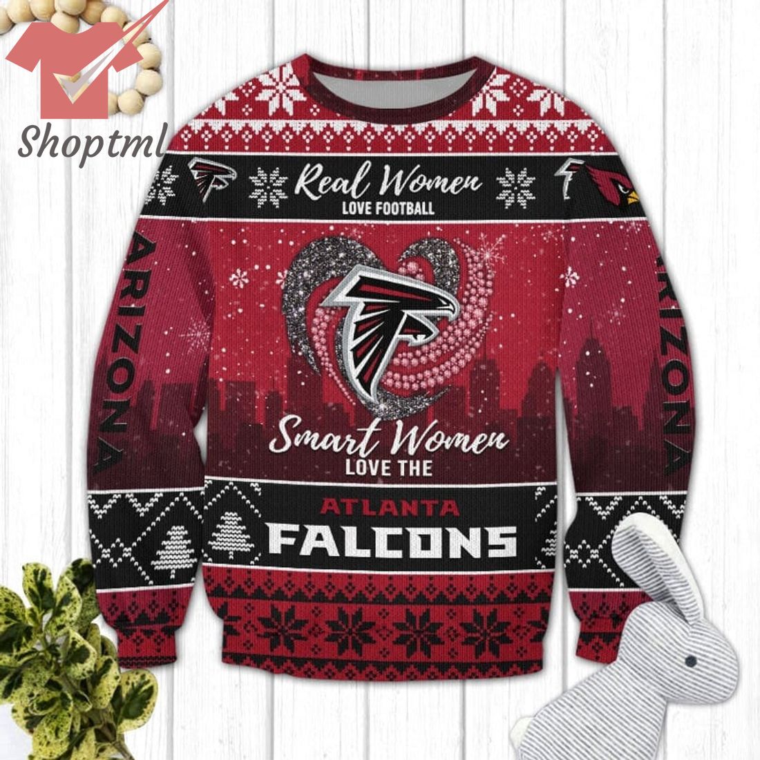 Atlanta Falcons NFL Logo Ugly Christmas Sweater