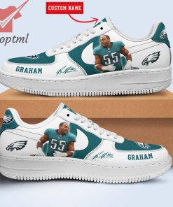 Brandon Graham Philadelphia Eagles NFL Custom Name Nike Air Force Shoes