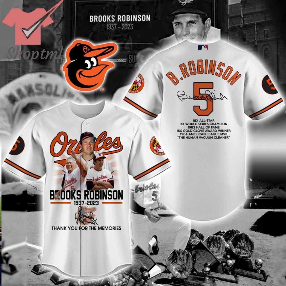 Baltimore Orioles B. Robinson Baseball Jersey -  Worldwide  Shipping