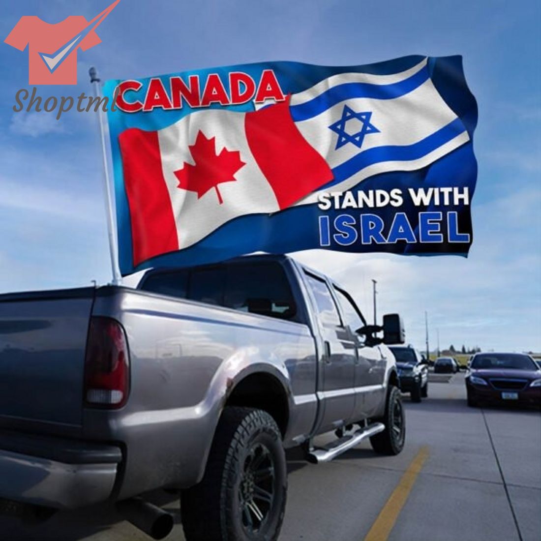 Canada Stands with Israel Grommet Flag