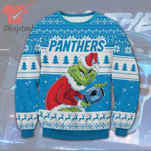 Carolina Panthers NFL Grinch Ugly Christmas Sweater